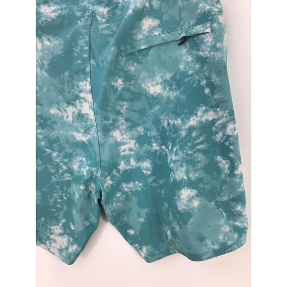 Ron Jon Surf Shop Mens Board Shorts Size 33 Swim Suit Skim Skate Trunks Green - Picture 14 of 14